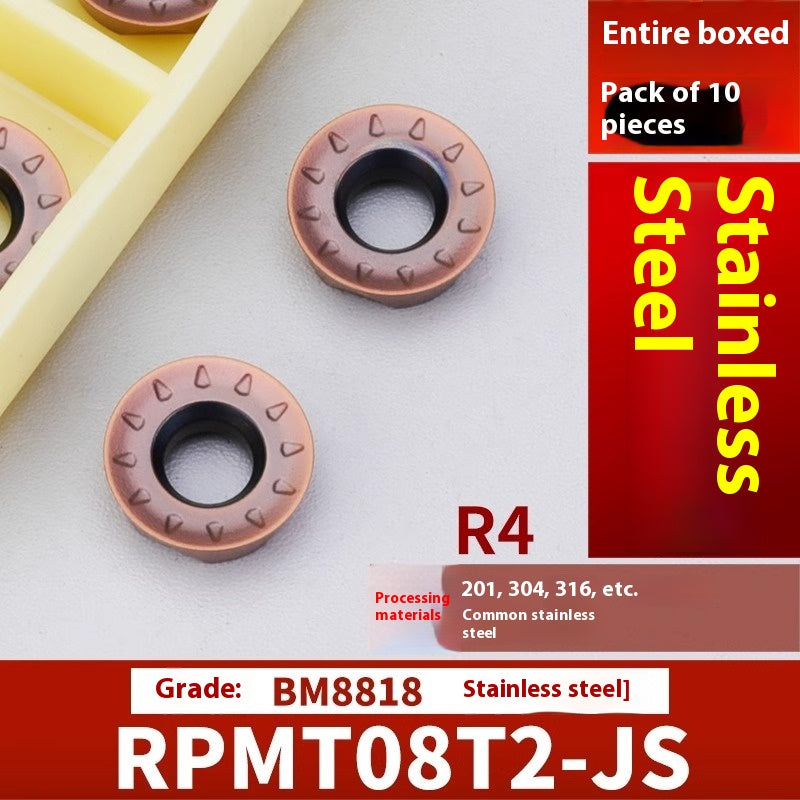 2042-CNC milling inserts, RPMW carbide R5 machining center, R4 milling machine, R6 milling inserts, RPMT round cutter cutters Shandong Denso Pricision Tools Co.,Ltd.